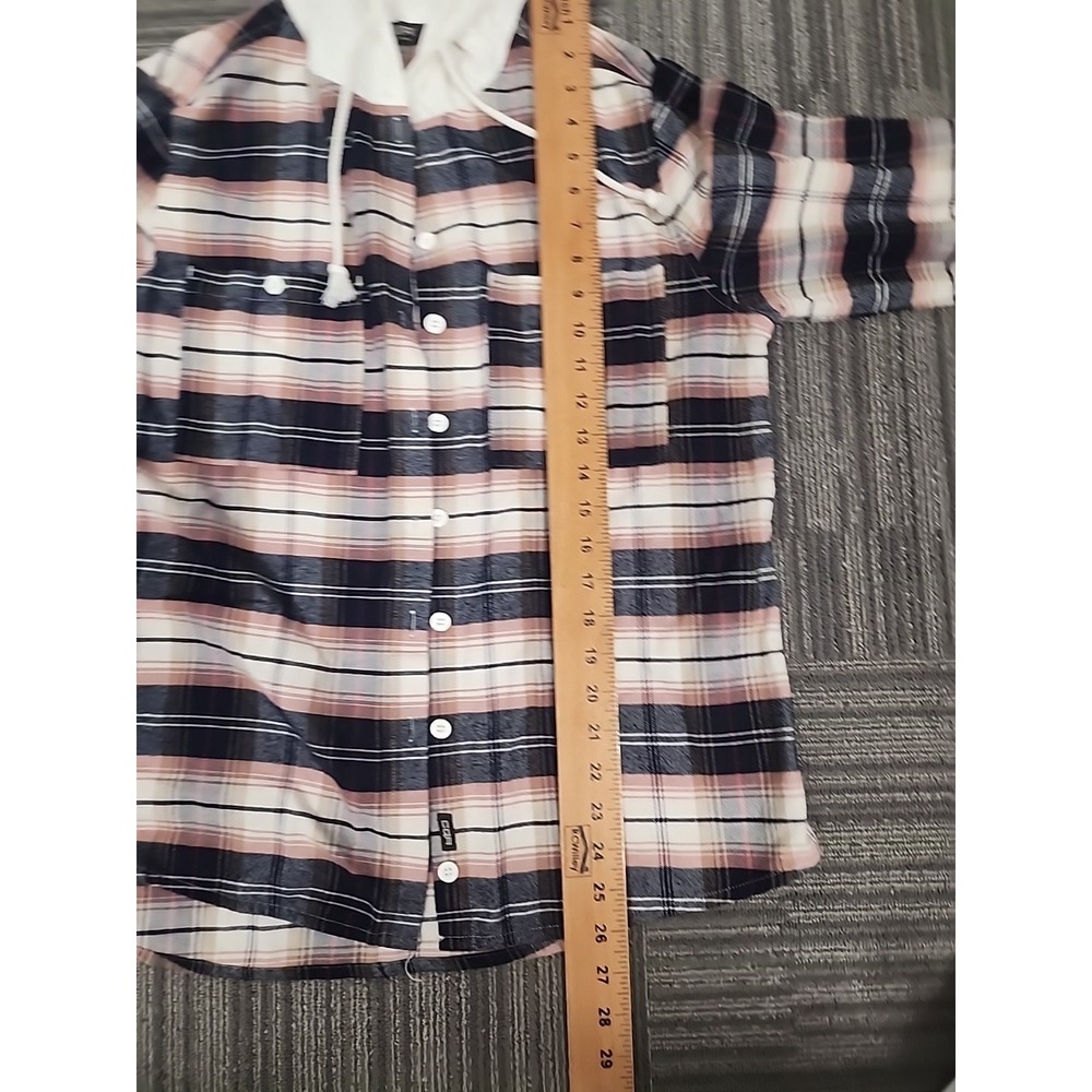 CQR Flannel Shirt With‎ Hood Size M. Button Down. - Picture 7 of 9